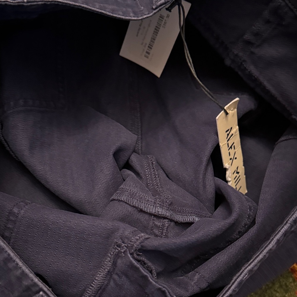 Alex Mill NWT size 10 Neil Pants in Herringbone Midnight Blue - Picture 10 of 11